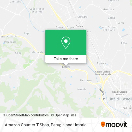 Amazon Counter-T Shop map