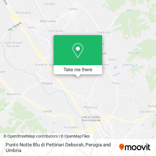 Punto Notte Blu di Pettinari Deborah map