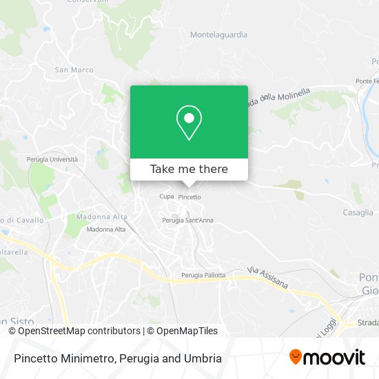 Pincetto Minimetro map