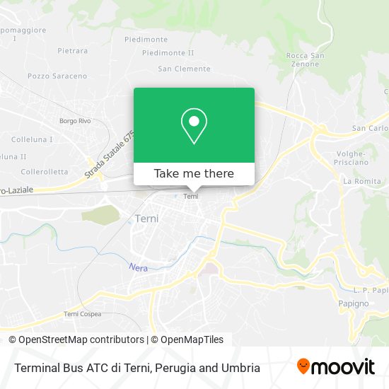 Terminal Bus ATC di Terni map