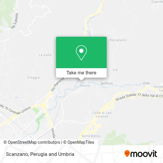 Scanzano map