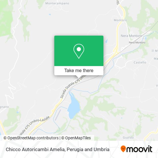 Chicco Autoricambi Amelia map