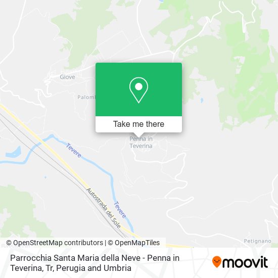 Parrocchia Santa Maria della Neve - Penna in Teverina, Tr map