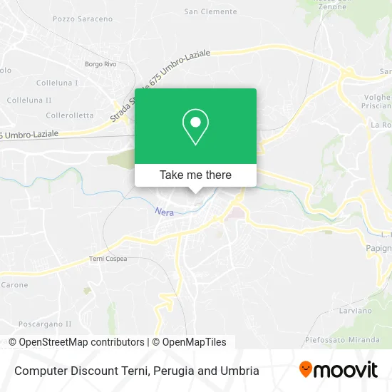 Computer Discount Terni map