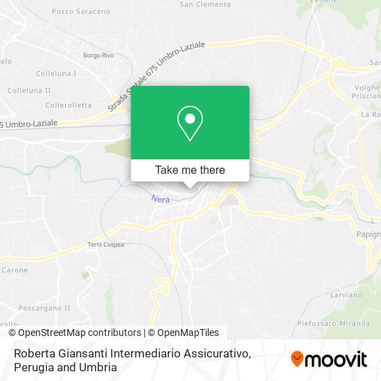 Roberta Giansanti Intermediario Assicurativo map