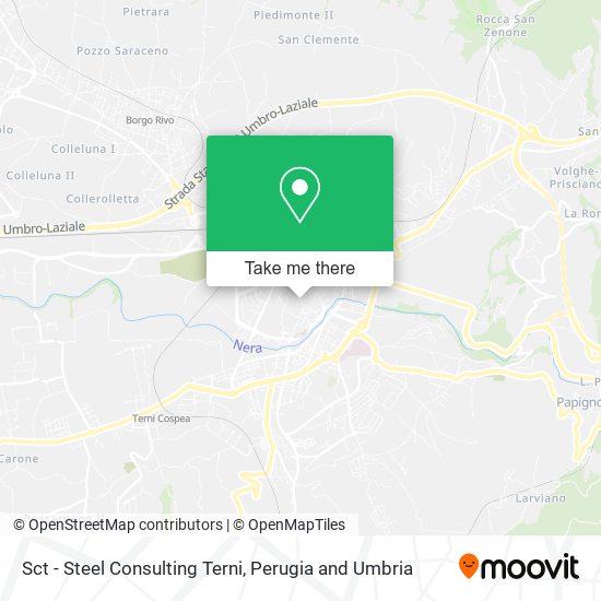 Sct - Steel Consulting Terni map