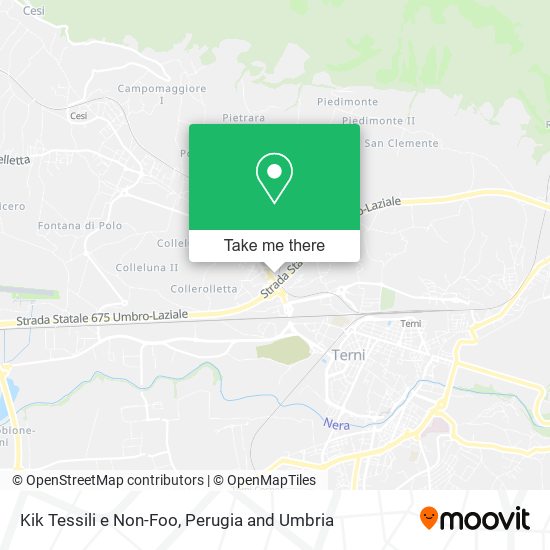 Kik Tessili e Non-Foo map