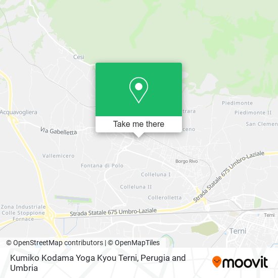 Kumiko Kodama Yoga Kyou Terni map