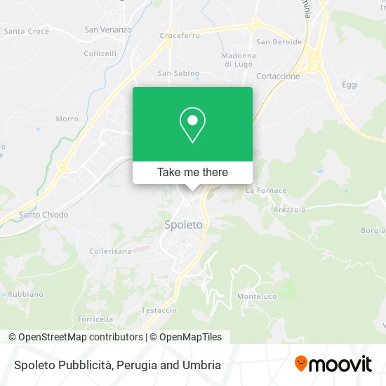 Spoleto Pubblicità map