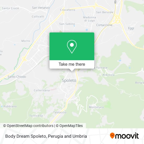 Body Dream Spoleto map