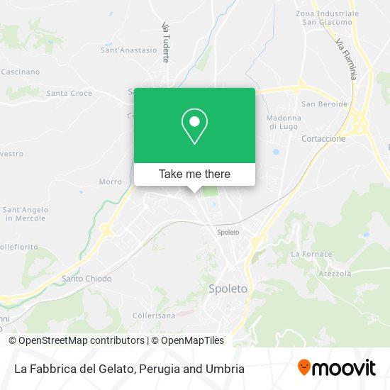 La Fabbrica del Gelato map