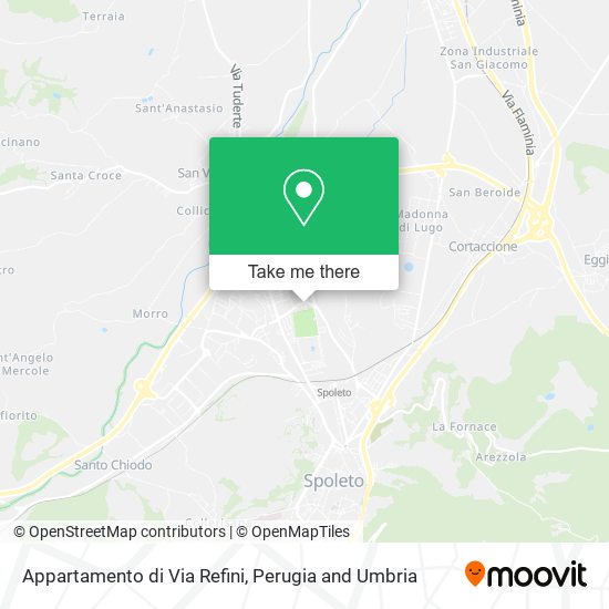 Appartamento di Via Refini map