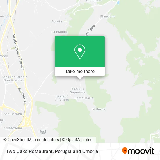 Two Oaks Restaurant map