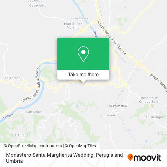 Monastero Santa Margherita Wedding map