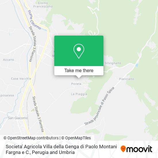 Societa' Agricola Villa della Genga di Paolo Montani Fargna e C. map