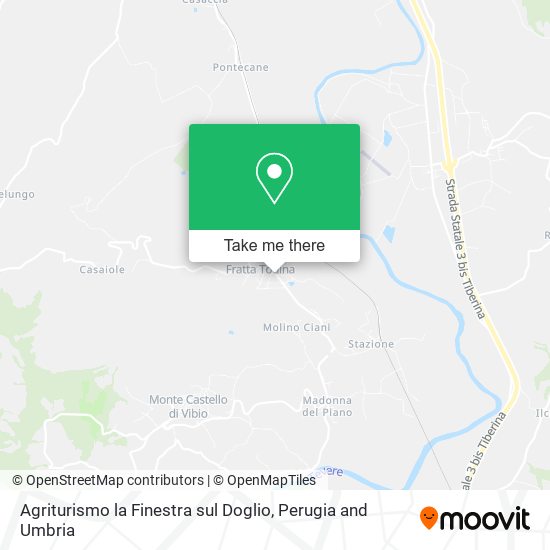 Agriturismo la Finestra sul Doglio map