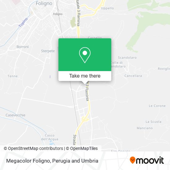 Megacolor Foligno map