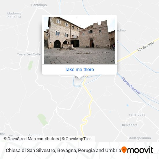 Chiesa di San Silvestro, Bevagna map