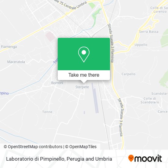 Laboratorio di Pimpinello map