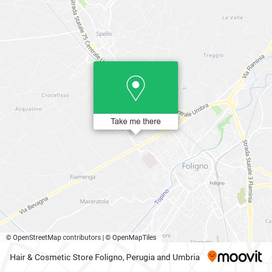 Hair & Cosmetic Store Foligno map