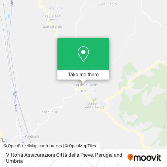 Vittoria Assicurazioni Città della Pieve map