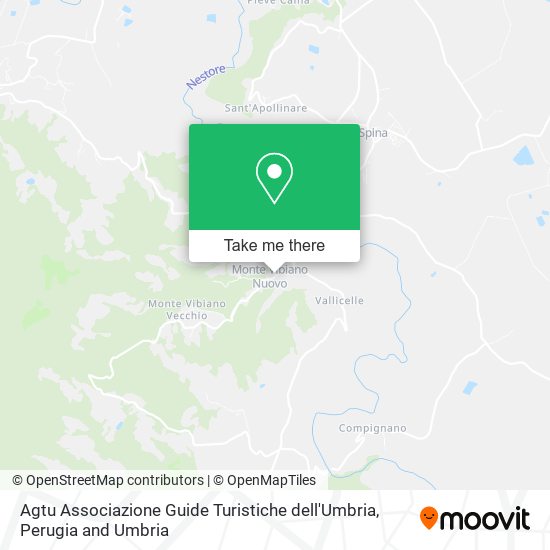 Agtu Associazione Guide Turistiche dell'Umbria map