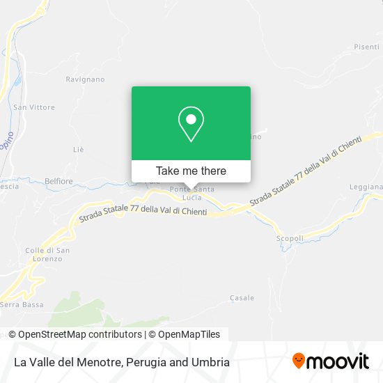 La Valle del Menotre map