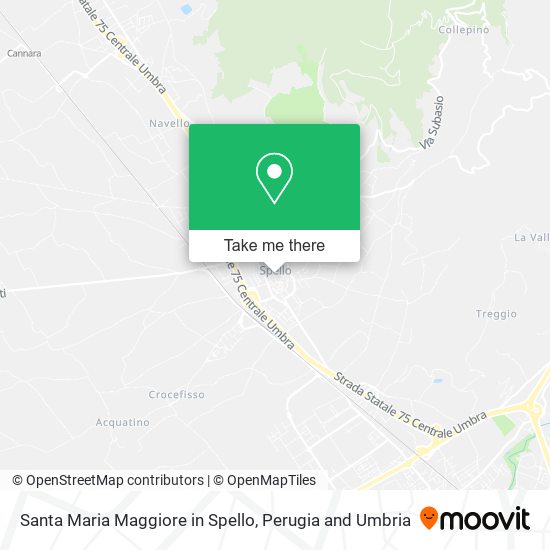 Santa Maria Maggiore in Spello map