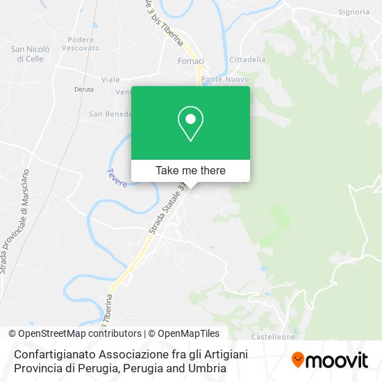 Confartigianato Associazione fra gli Artigiani Provincia di Perugia map