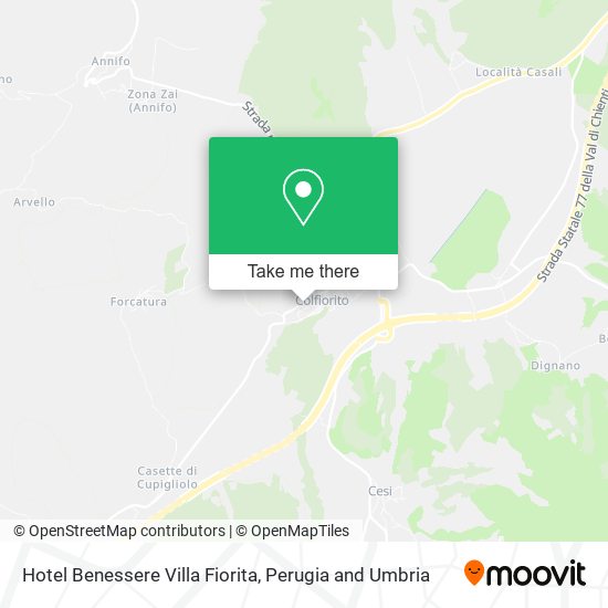 Hotel Benessere Villa Fiorita map