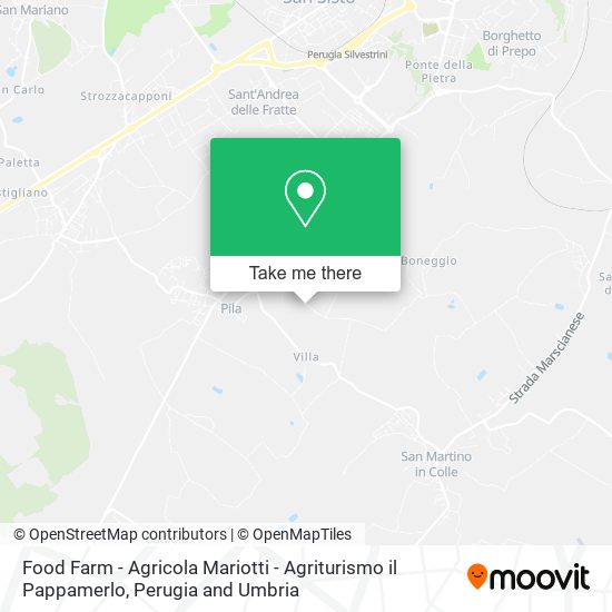 Food Farm - Agricola Mariotti - Agriturismo il Pappamerlo map