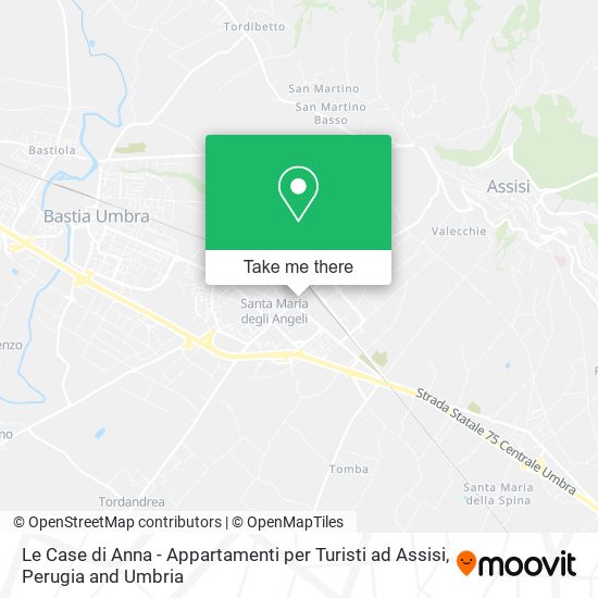 Le Case di Anna - Appartamenti per Turisti ad Assisi map