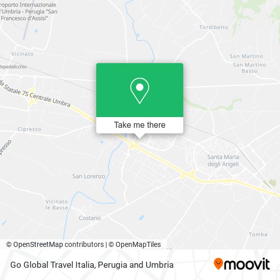 Go Global Travel Italia map