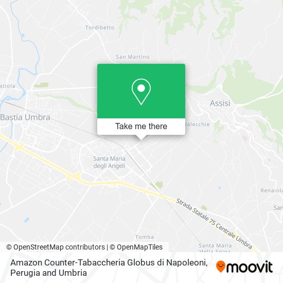 Amazon Counter-Tabaccheria Globus di Napoleoni map