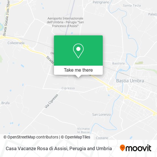 Casa Vacanze Rosa di Assisi map
