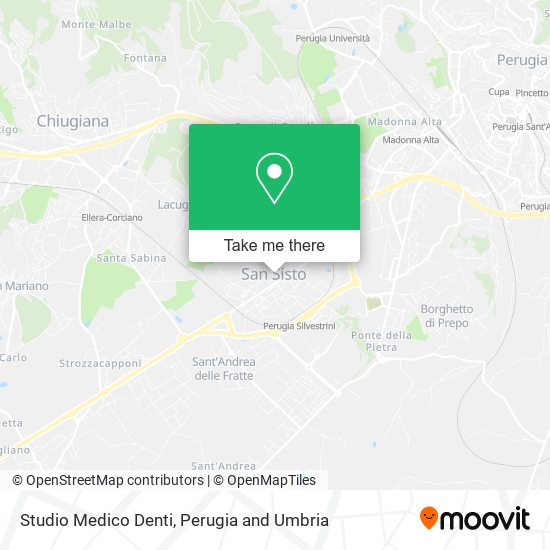 Studio Medico Denti map