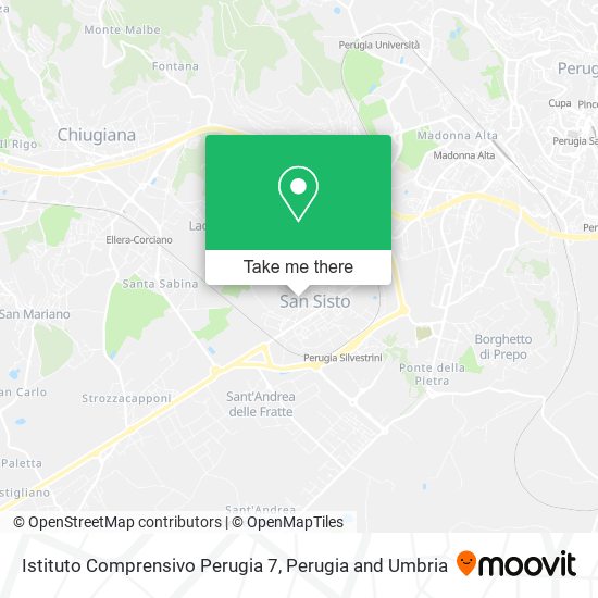 Istituto Comprensivo Perugia 7 map