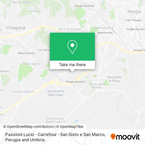 Passioni Lucio - Carrefour - San Sisto e San Marco map