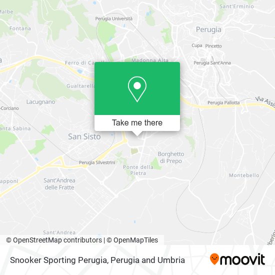 Snooker Sporting Perugia map