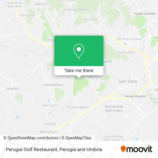 Perugia Golf Restaurant map