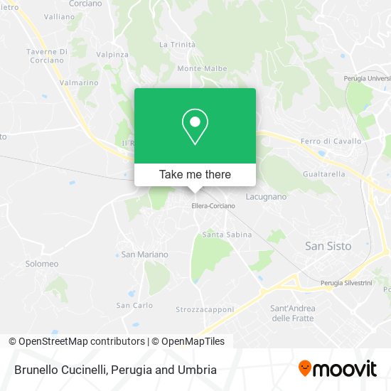 Brunello Cucinelli map