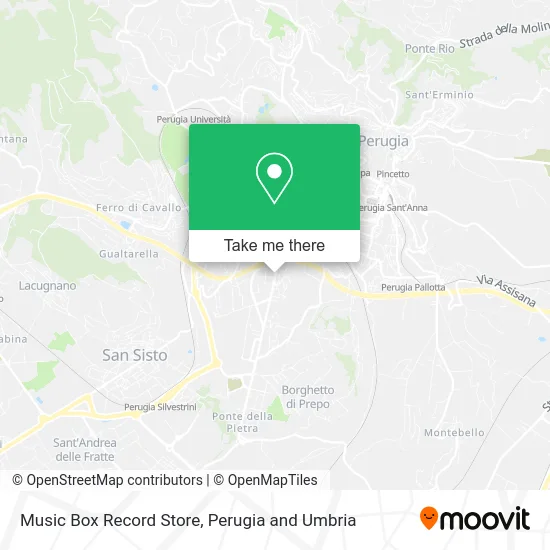 Music Box Record Store map
