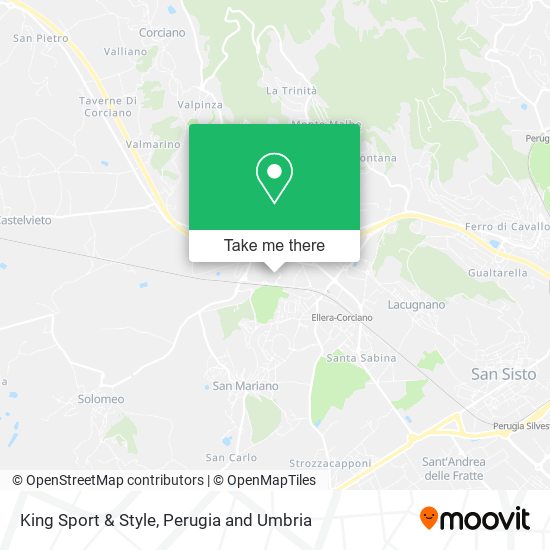 King Sport & Style map