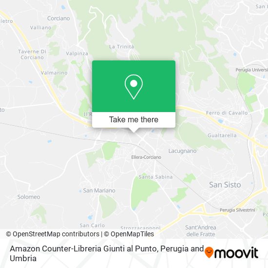 Amazon Counter-Libreria Giunti al Punto map