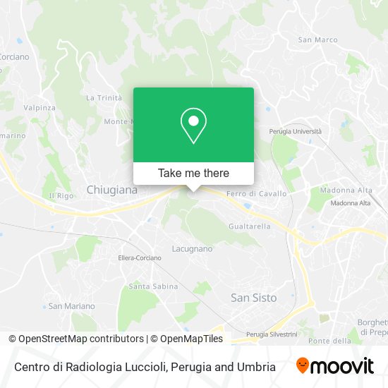 Centro di Radiologia Luccioli map