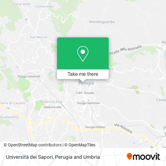 Università dei Sapori map