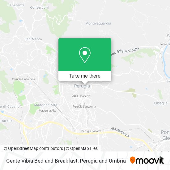 Gente Vibia Bed and Breakfast map