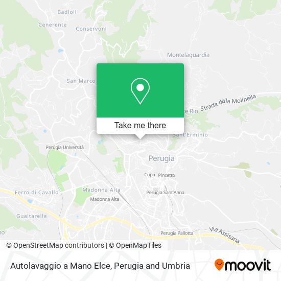 Autolavaggio a Mano Elce map