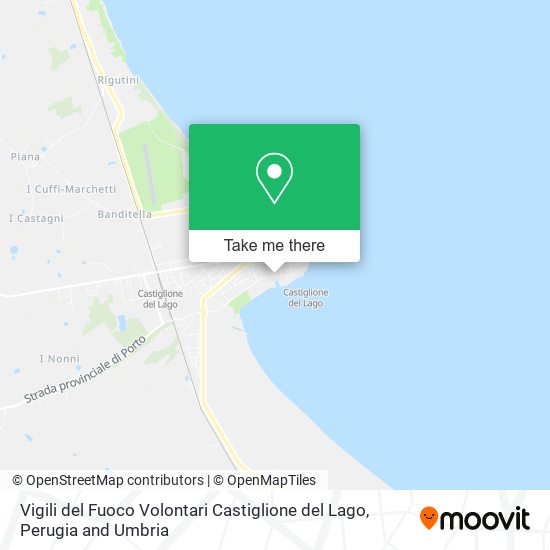 Vigili del Fuoco Volontari Castiglione del Lago map