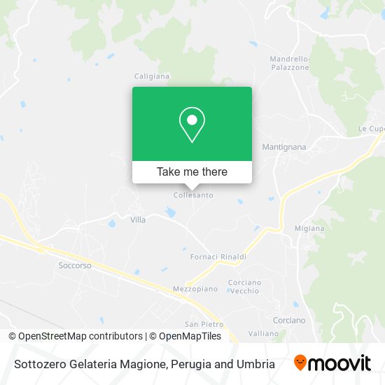 Sottozero Gelateria Magione map